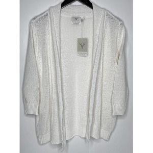 Edinburgh Knitwear Cardigan Optic White